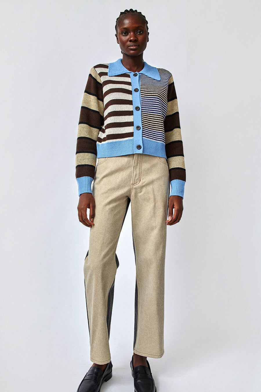 No.6 Agatha Pant in Bone and Smoke sold by No. 6 product image thumbnail 5