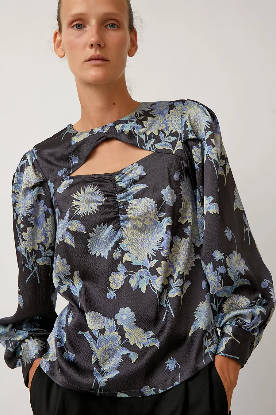 No.6 Bella Top in Dove Grey Brighton Floral sold by No. 6 product image thumbnail 5