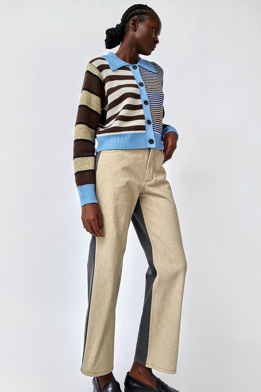 No.6 Agatha Pant in Bone and Smoke sold by No. 6 product image thumbnail 2