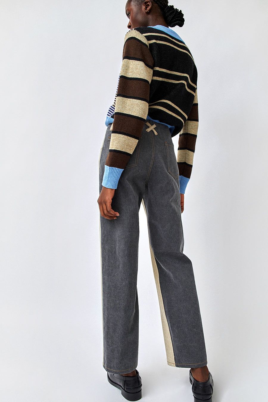 No.6 Agatha Pant in Bone and Smoke sold by No. 6 product image thumbnail 4