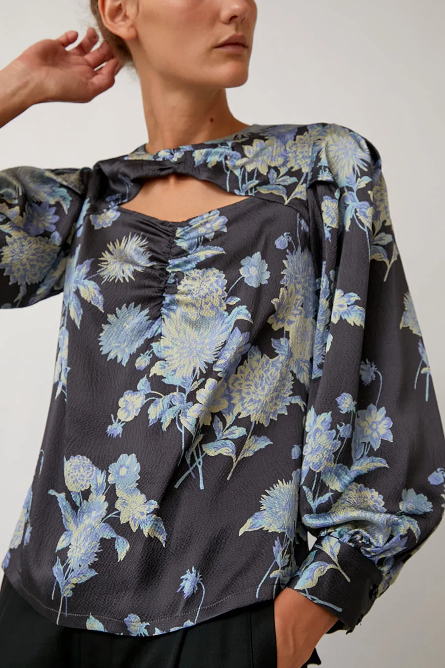 No.6 Bella Top in Dove Grey Brighton Floral sold by No. 6 product image thumbnail 3