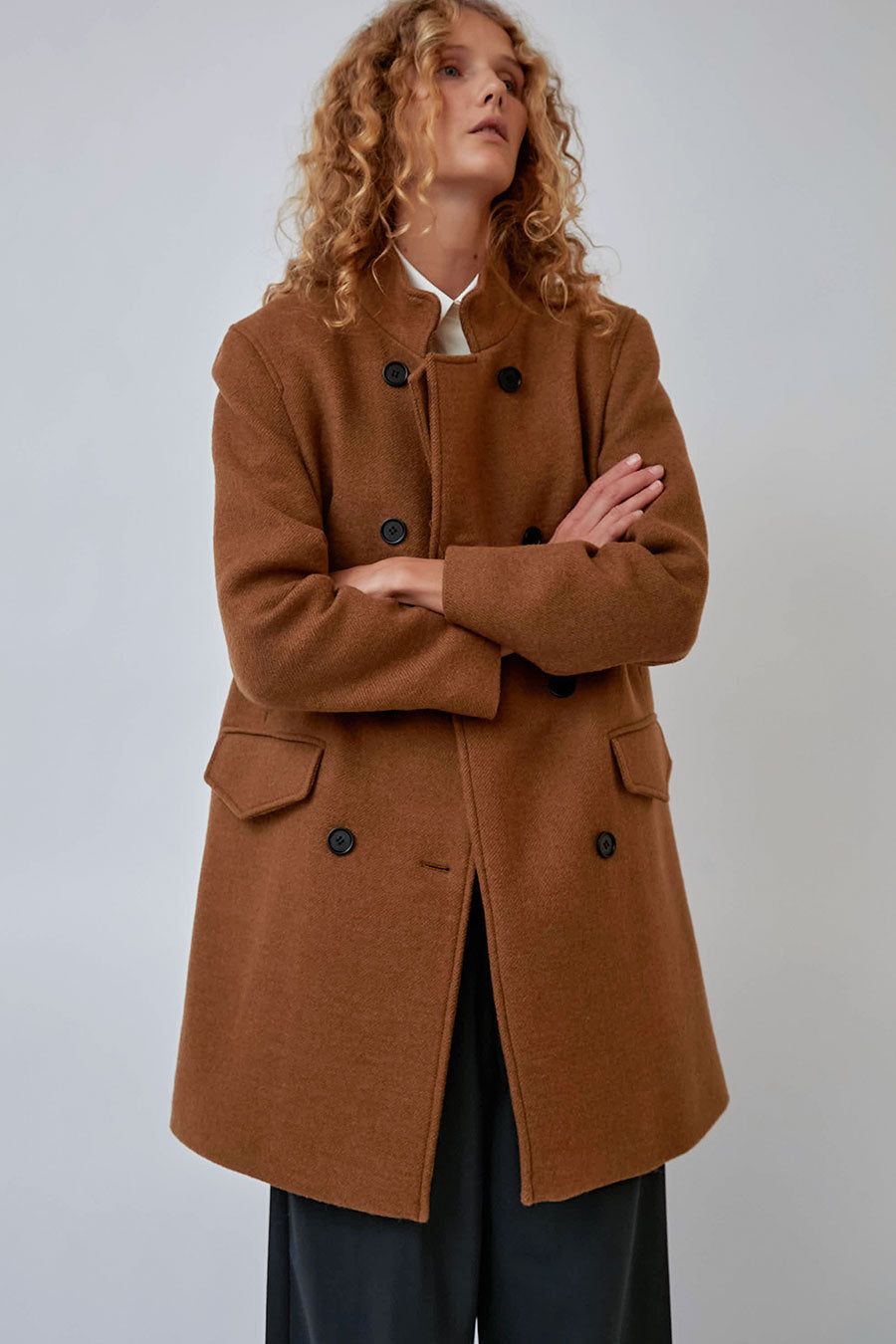 Rue Blanche Osteria Coat in Ochre sold by No. 6 product image thumbnail 5