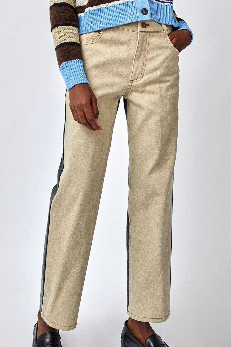 No.6 Agatha Pant in Bone and Smoke sold by No. 6 product image thumbnail 6