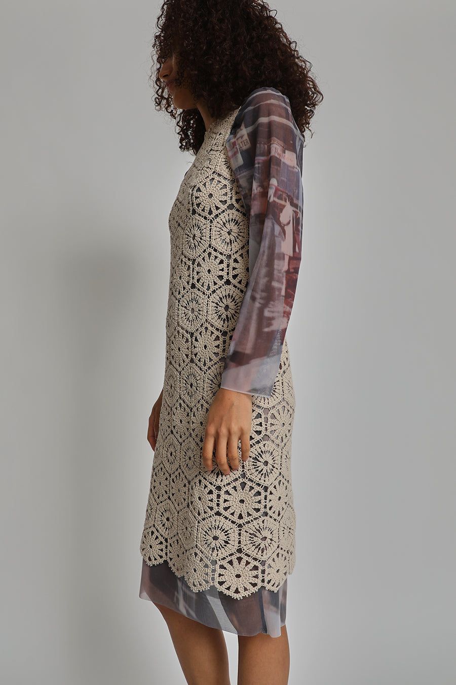 Vladimir Karaleev Kro Dress Short in Beige sold by No. 6 product image thumbnail 2