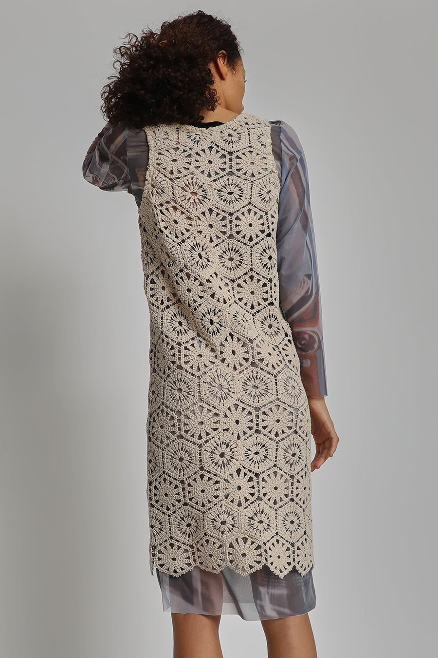 Vladimir Karaleev Kro Dress Short in Beige sold by No. 6 product image thumbnail 4