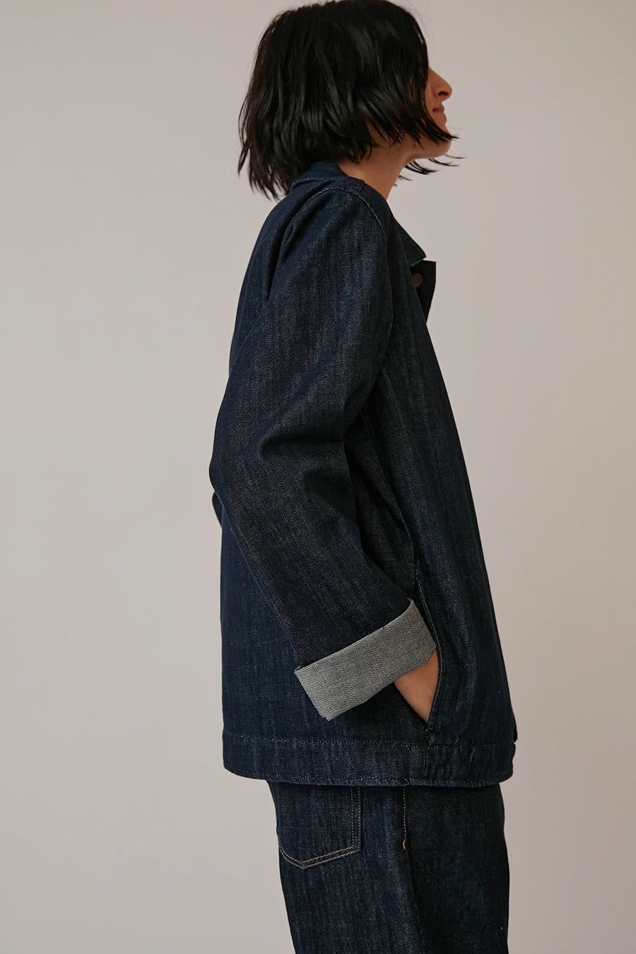 Oftt Denim Workwear Jacket in Raw Denim sold by No. 6 product image thumbnail 3