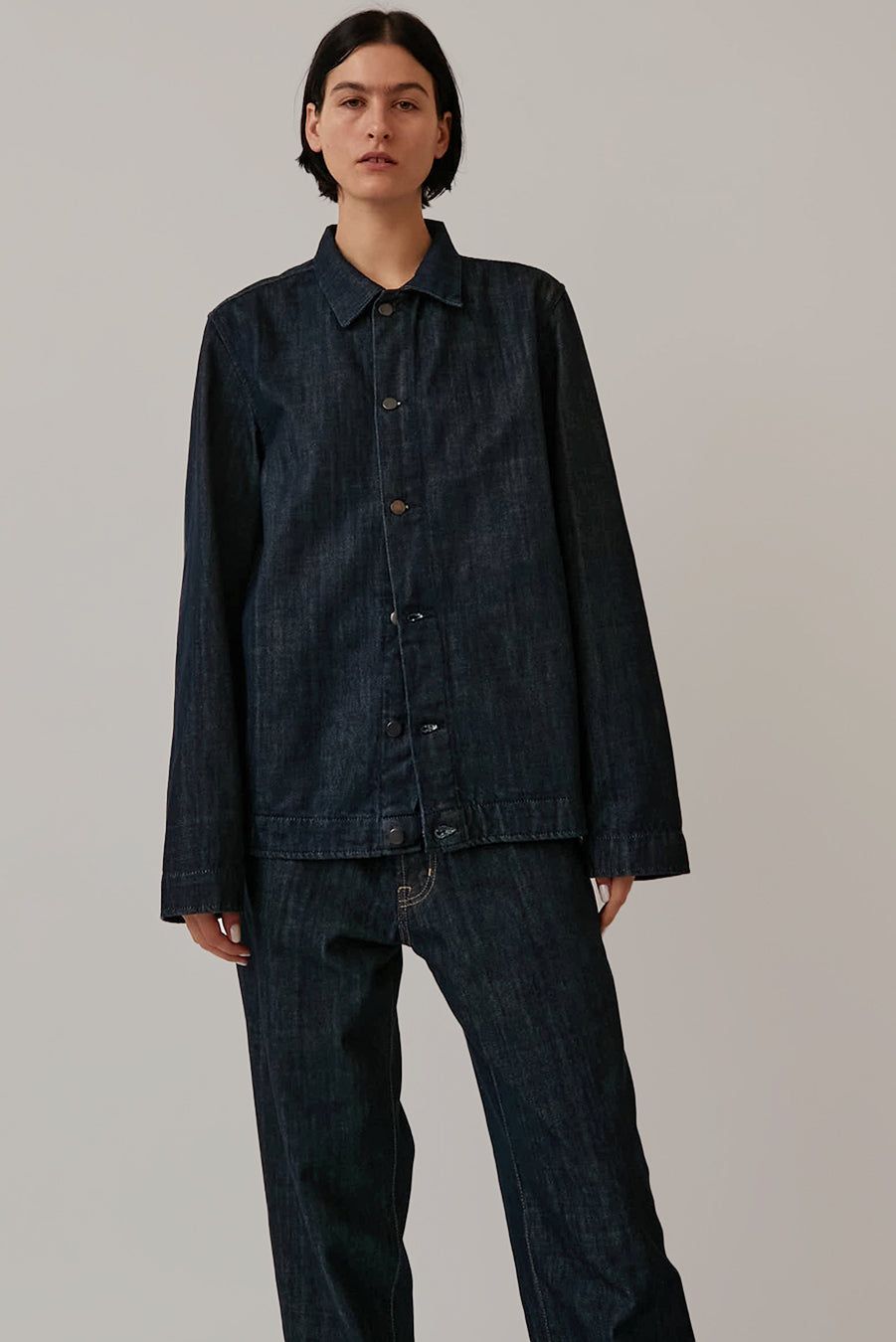 Oftt Denim Workwear Jacket in Raw Denim sold by No. 6