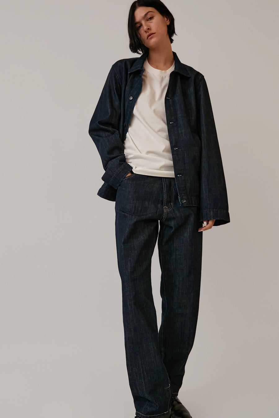Oftt Denim Workwear Jacket in Raw Denim sold by No. 6 product image thumbnail 2