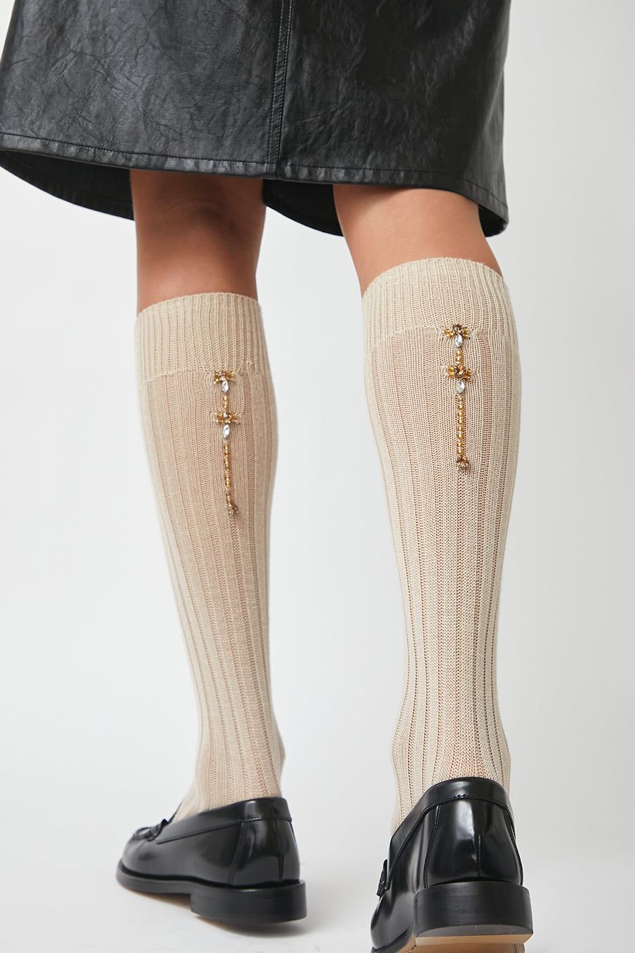 Maria La Rosa College by Night Socks in Natural sold by No. 6