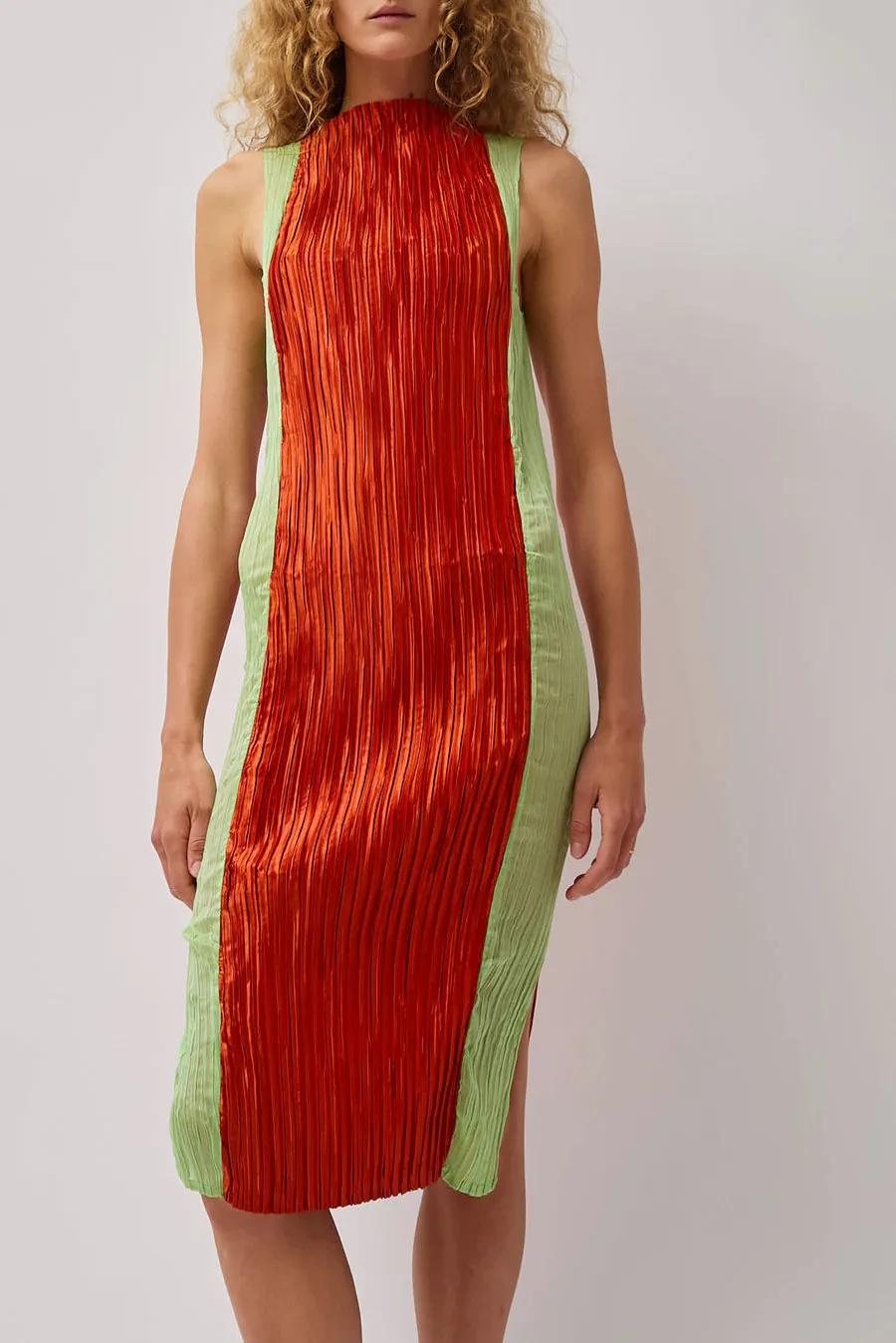 Nin Studio Contorno Dress in Rust Green sold by No. 6 product image thumbnail 3