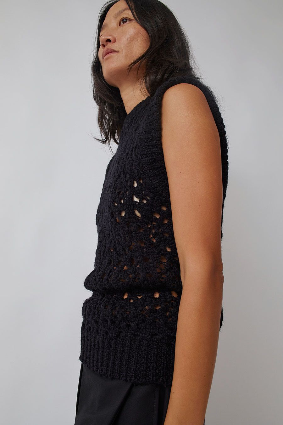 Amomento Crochet Vest in Black sold by No. 6 product image thumbnail 5