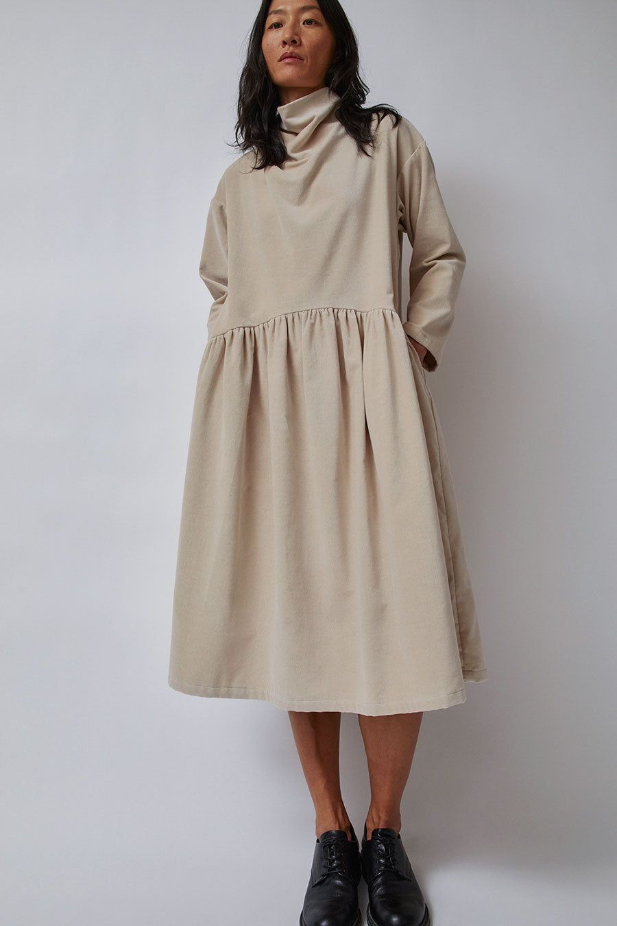 Black Crane High Neck Dress in Ivory sold by No. 6 product image thumbnail 2