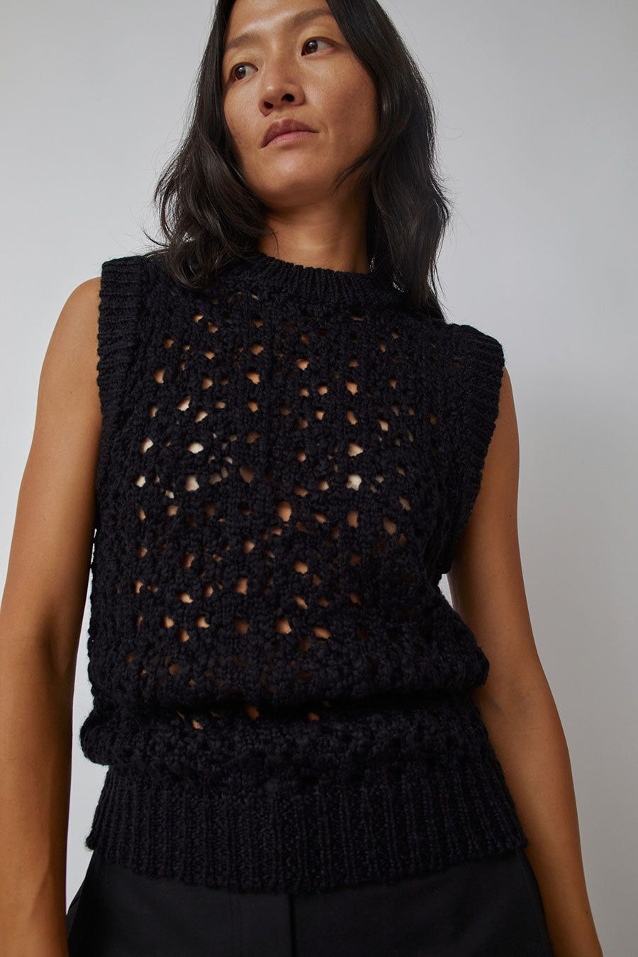 Amomento Crochet Vest in Black sold by No. 6 product image thumbnail 2