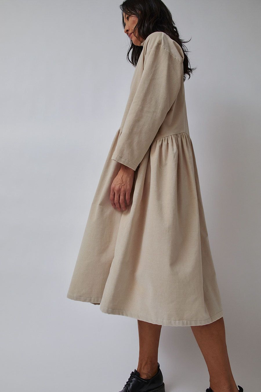 Black Crane High Neck Dress in Ivory sold by No. 6 product image thumbnail 3