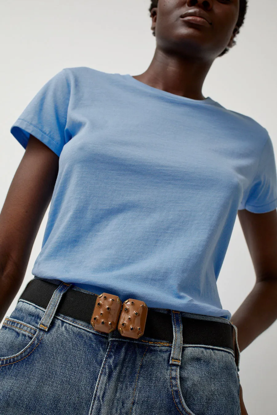 Exquisite J Micro Crystals Belt in Camel sold by No. 6