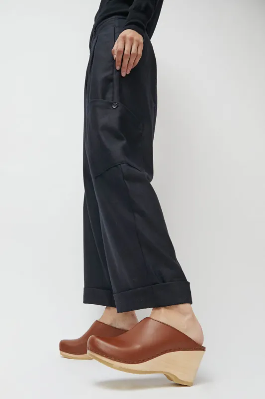 No.6 New School Clog on Wedge in British Tan sold by No. 6