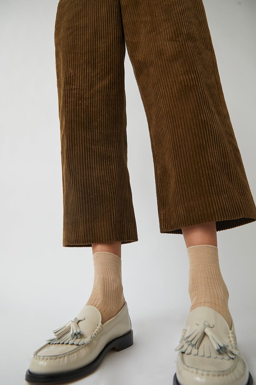 Maria La Rosa Ribbed Ankle Socks in Oro Melange sold by No. 6 product image thumbnail 3