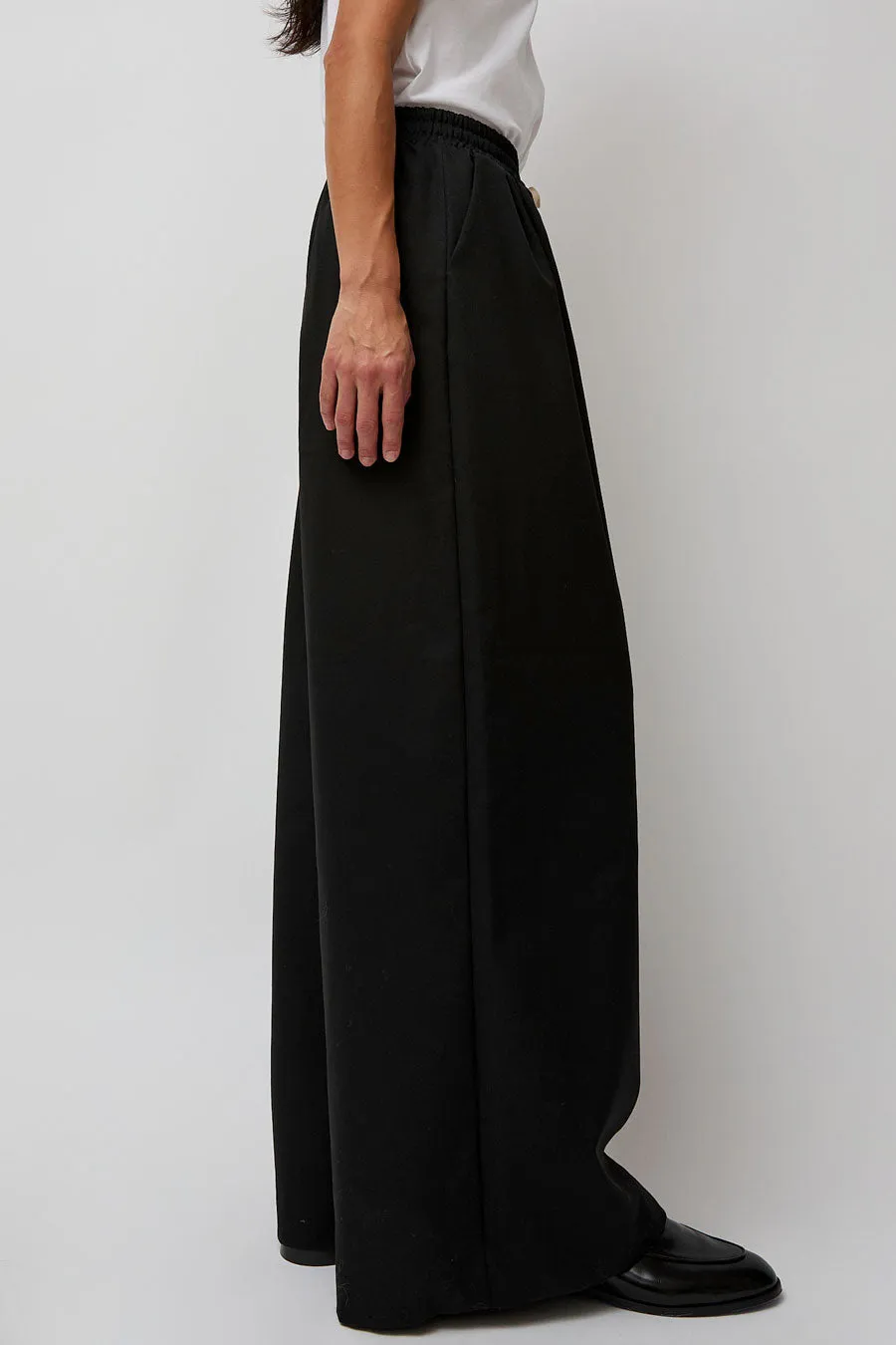 St. Agni Wool Drawstring Pants in Black sold by No. 6 product image thumbnail 2
