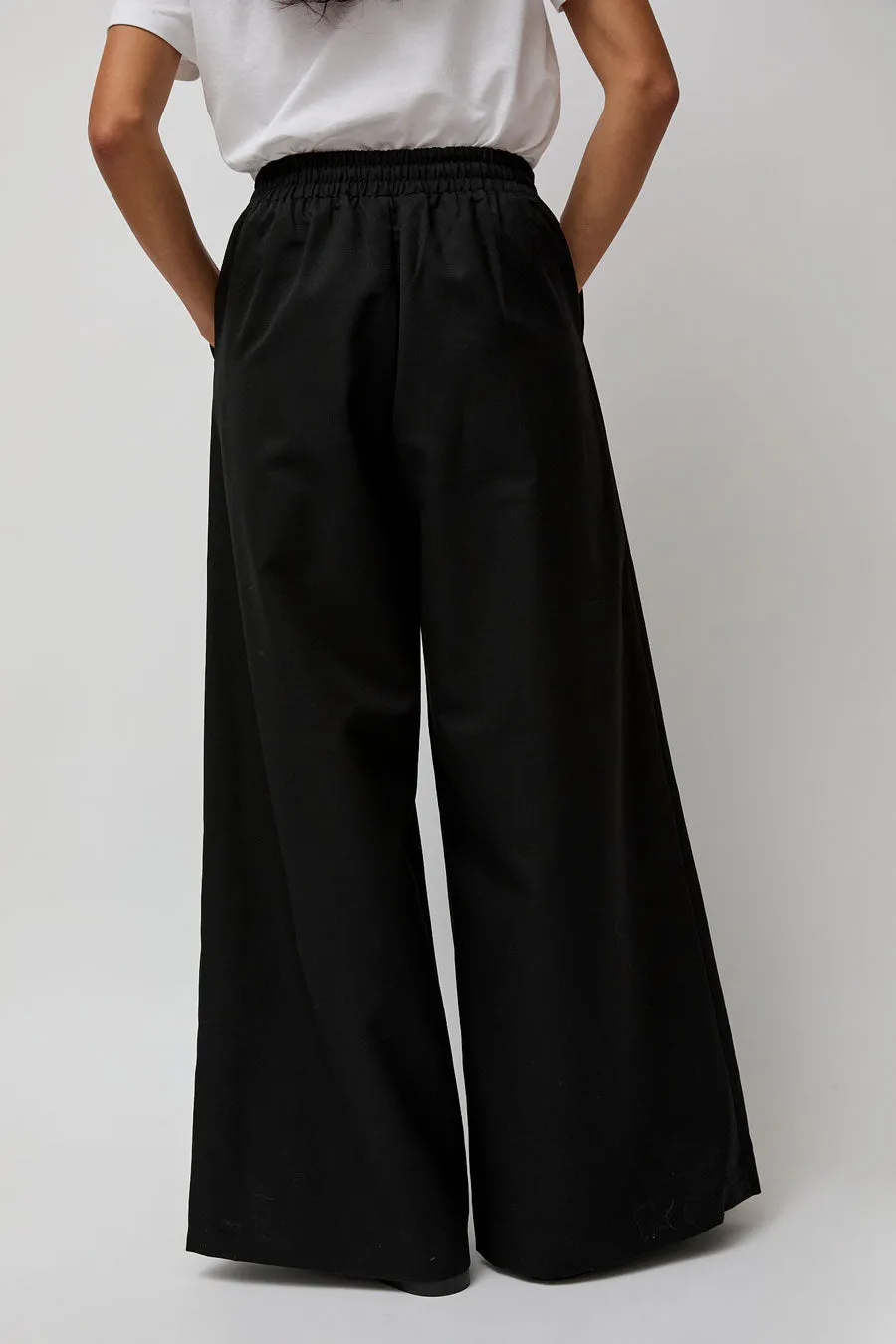 St. Agni Wool Drawstring Pants in Black sold by No. 6 product image thumbnail 4
