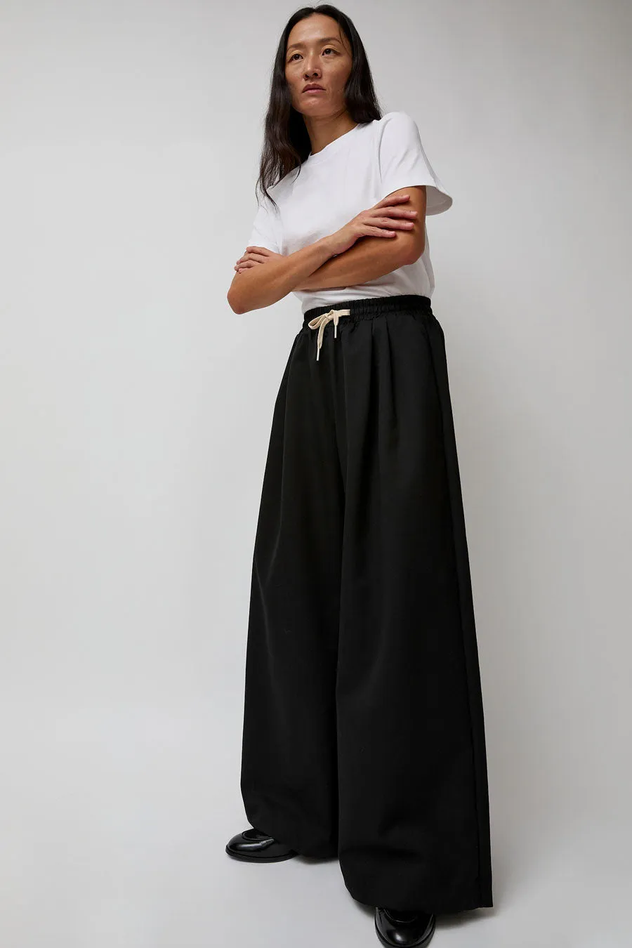St. Agni Wool Drawstring Pants in Black sold by No. 6 product image thumbnail 5