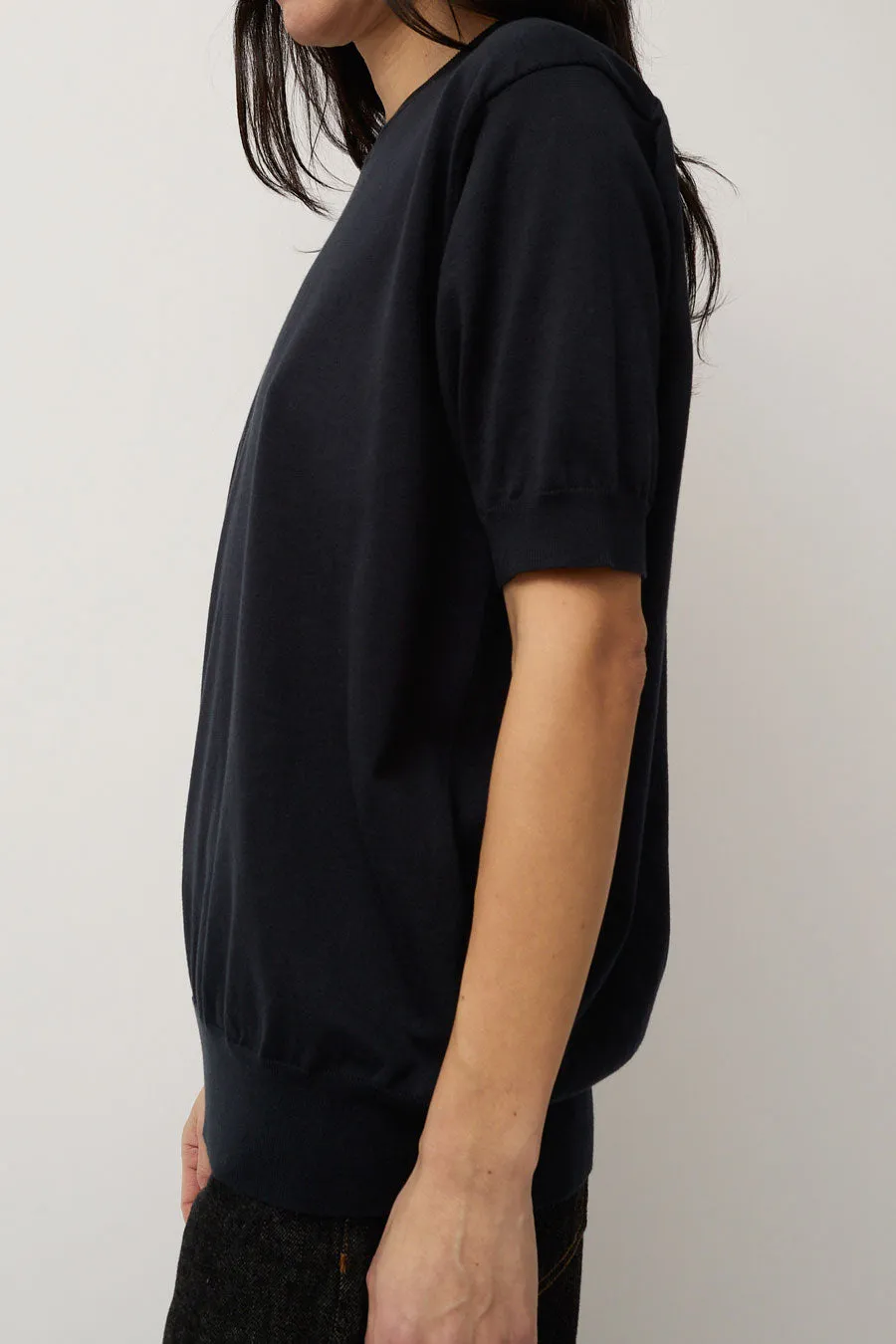 Batoner Seaisland Cotton High Gauge Short Sleeve Crew in Navy sold by No. 6 product image thumbnail 3