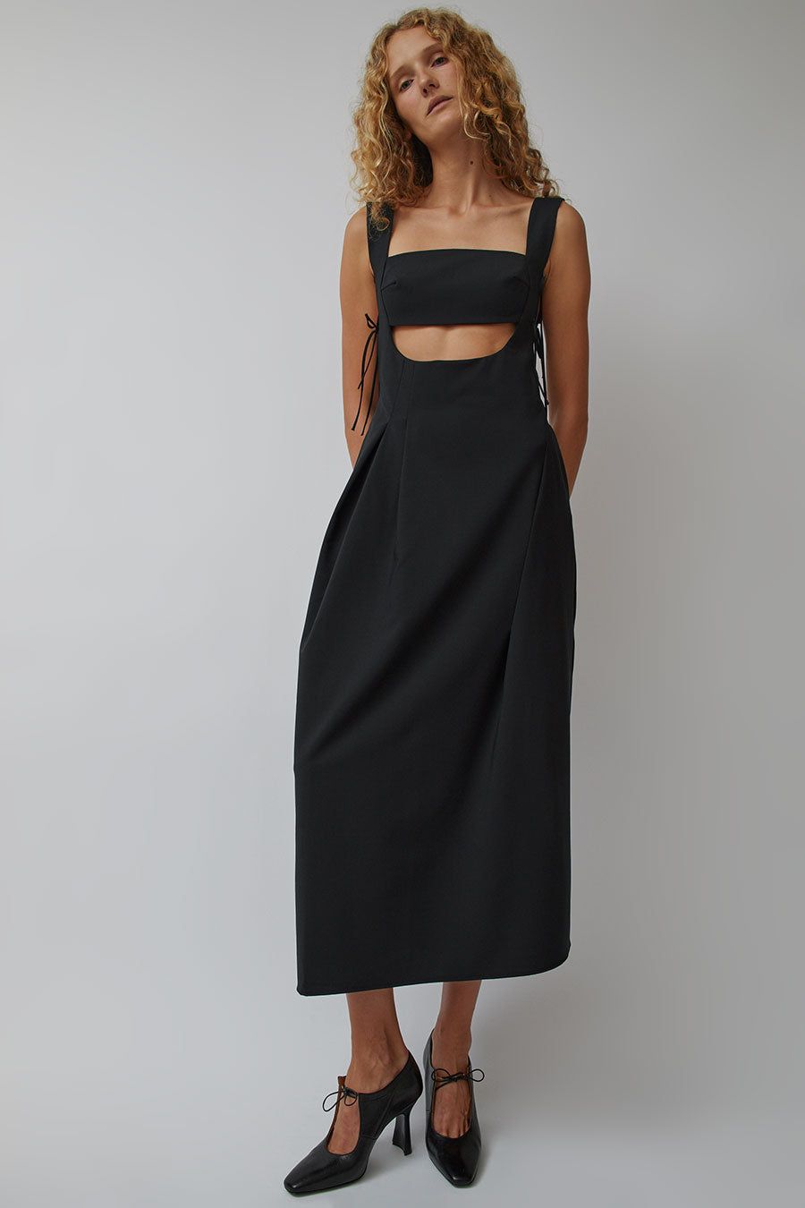 CORDERA Tailoring Cut-Out Dress in Black sold by No. 6 product image thumbnail 2