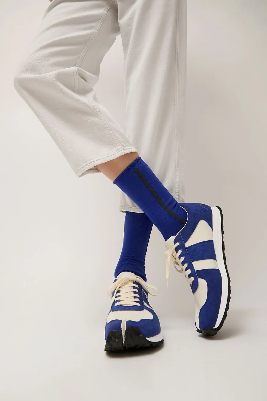Tabito Tabi Line Socks in Blue and Black sold by No. 6 product image thumbnail 3