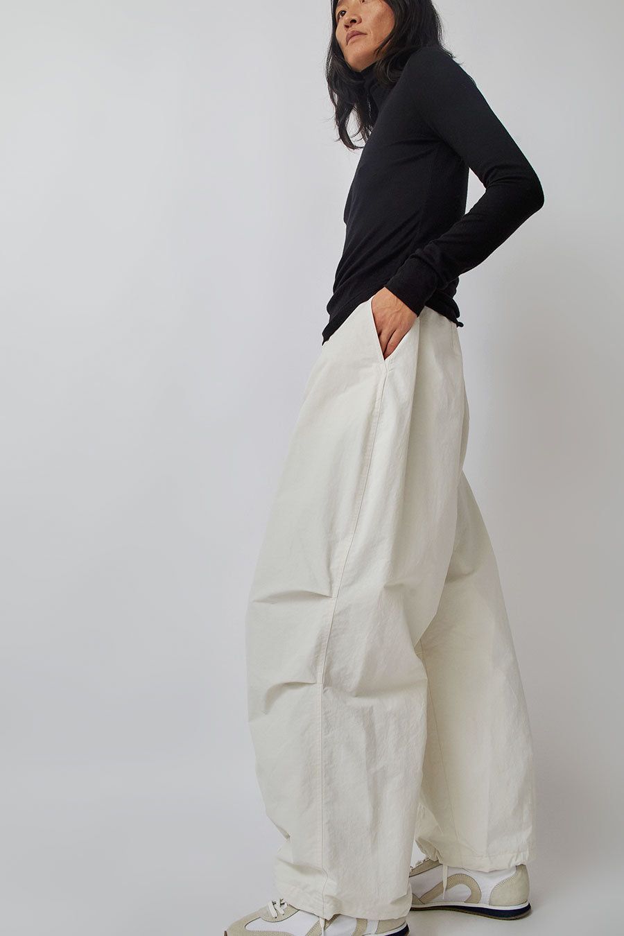 Amomento Cotton Nylon Fatigue Pants in Ecru sold by No. 6 product image thumbnail 5