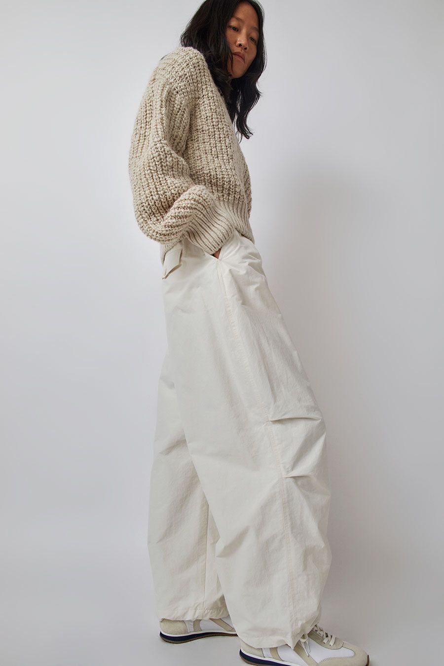 Amomento Cotton Nylon Fatigue Pants in Ecru sold by No. 6 product image thumbnail 2