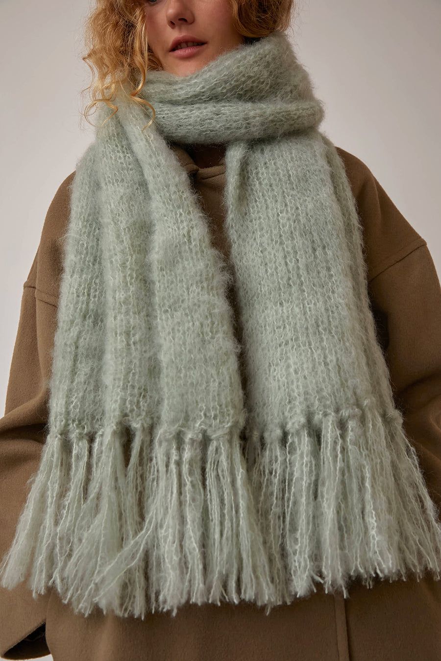 Hinterveld Snuggle Scarf in Seafoam sold by No. 6