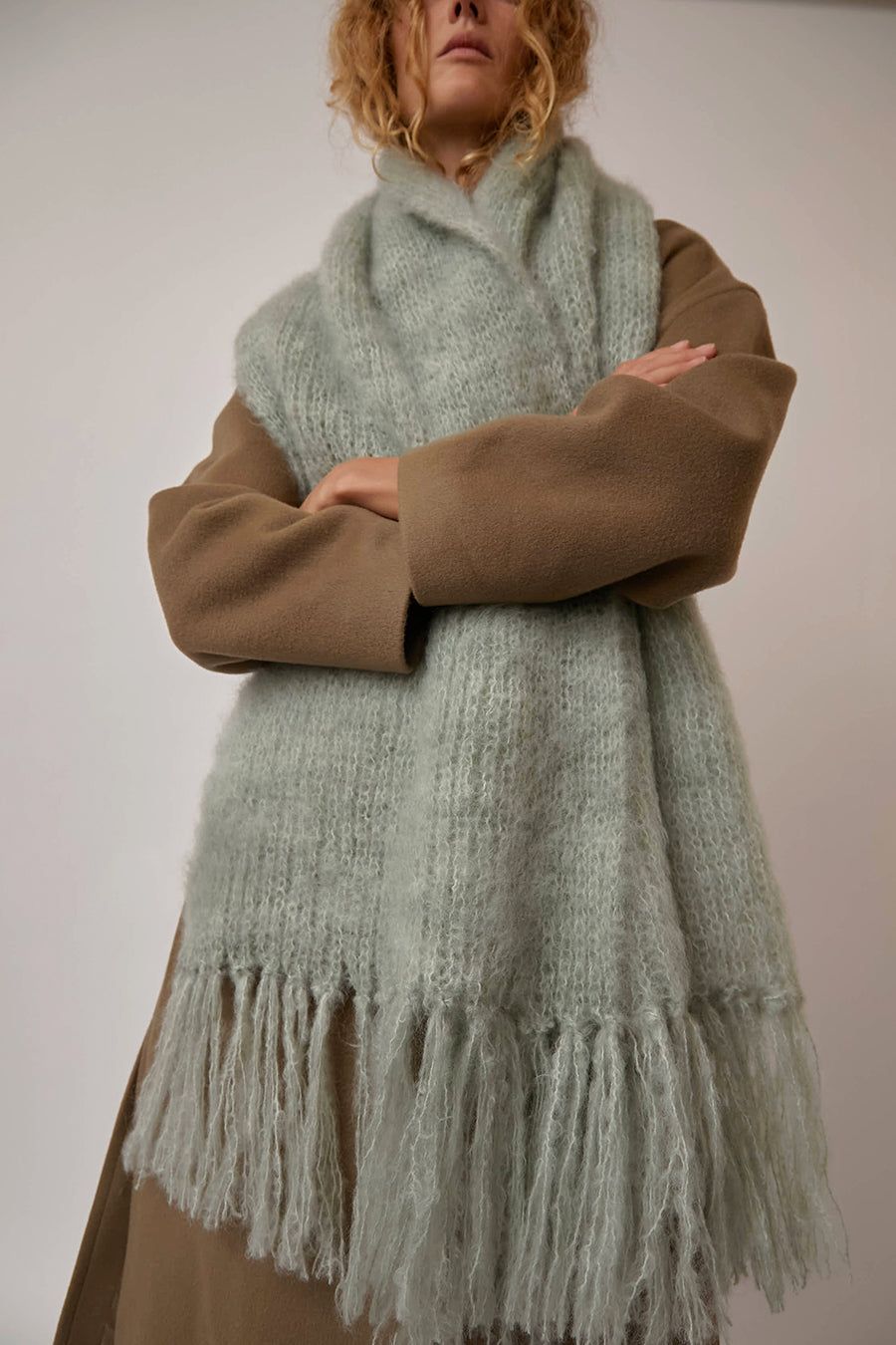 Hinterveld Snuggle Scarf in Seafoam sold by No. 6 product image thumbnail 3