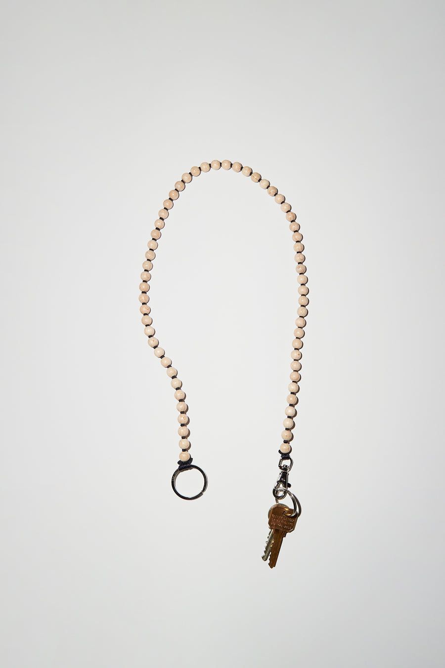 Ina Seifart Perlen Long Keyholder in Natural with Black Thread sold by No. 6 product image thumbnail 2