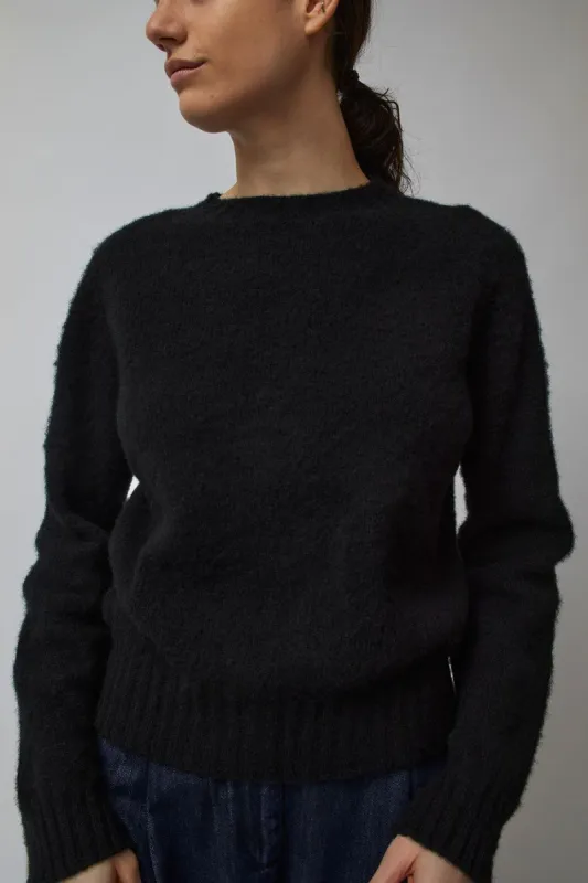 YMC Jets Crew Neck Knit in Black sold by No. 6