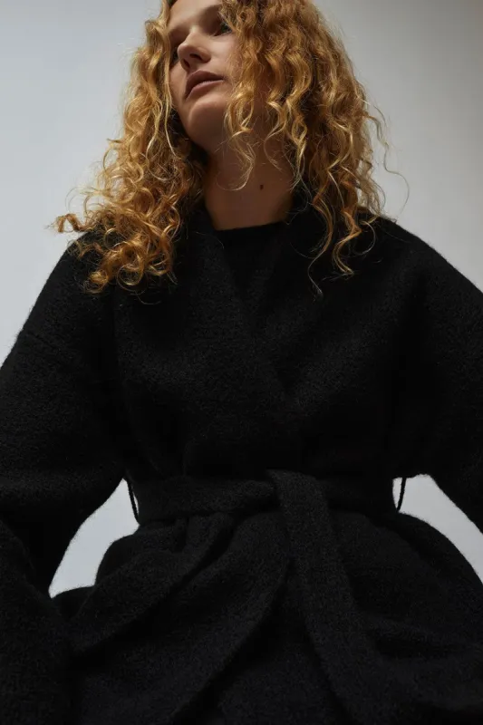 Lauren Manoogian Coto Cardigan in Black made by Lauren Manoogian