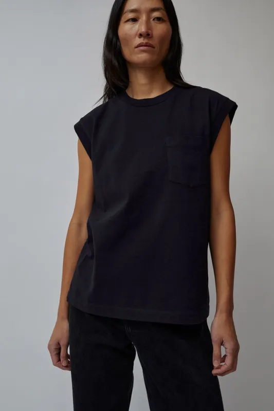 B Sides Pocket Tank in Marine Overdye sold by No. 6