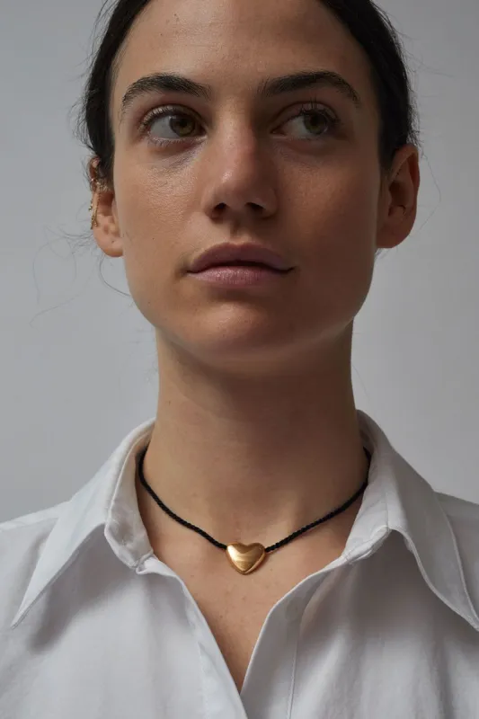 Annika Inez Heart Necklace Small in Gold sold by No. 6