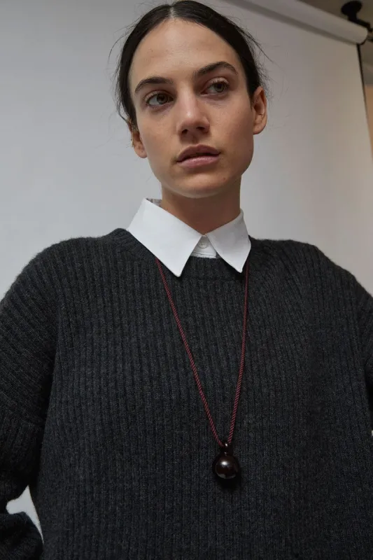 Annika Inez Glass Drop Pendant in Deep Red made by No. 6