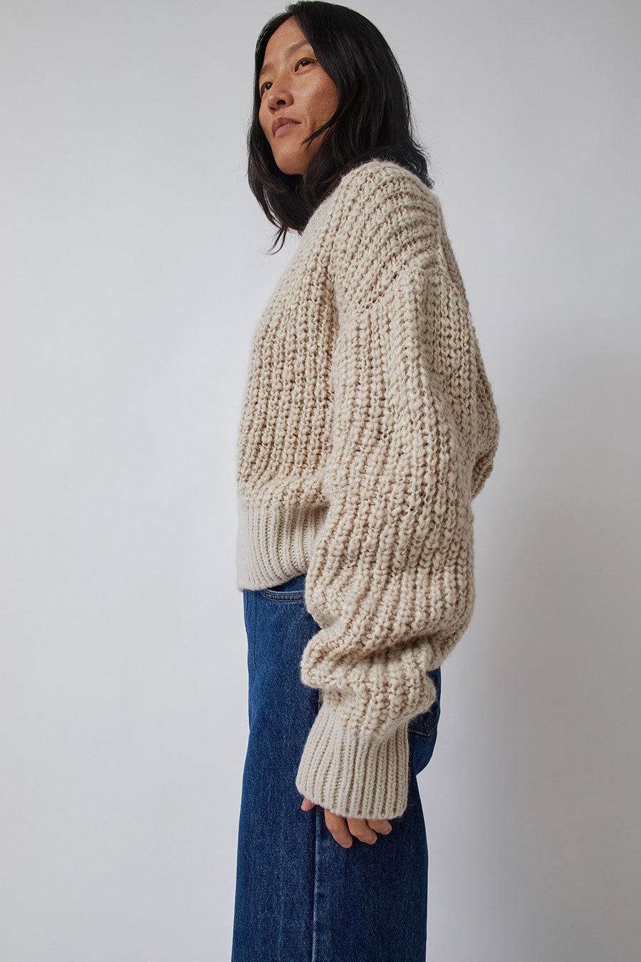 Amomento Round Neck Pullover in Beige sold by No. 6 product image thumbnail 5