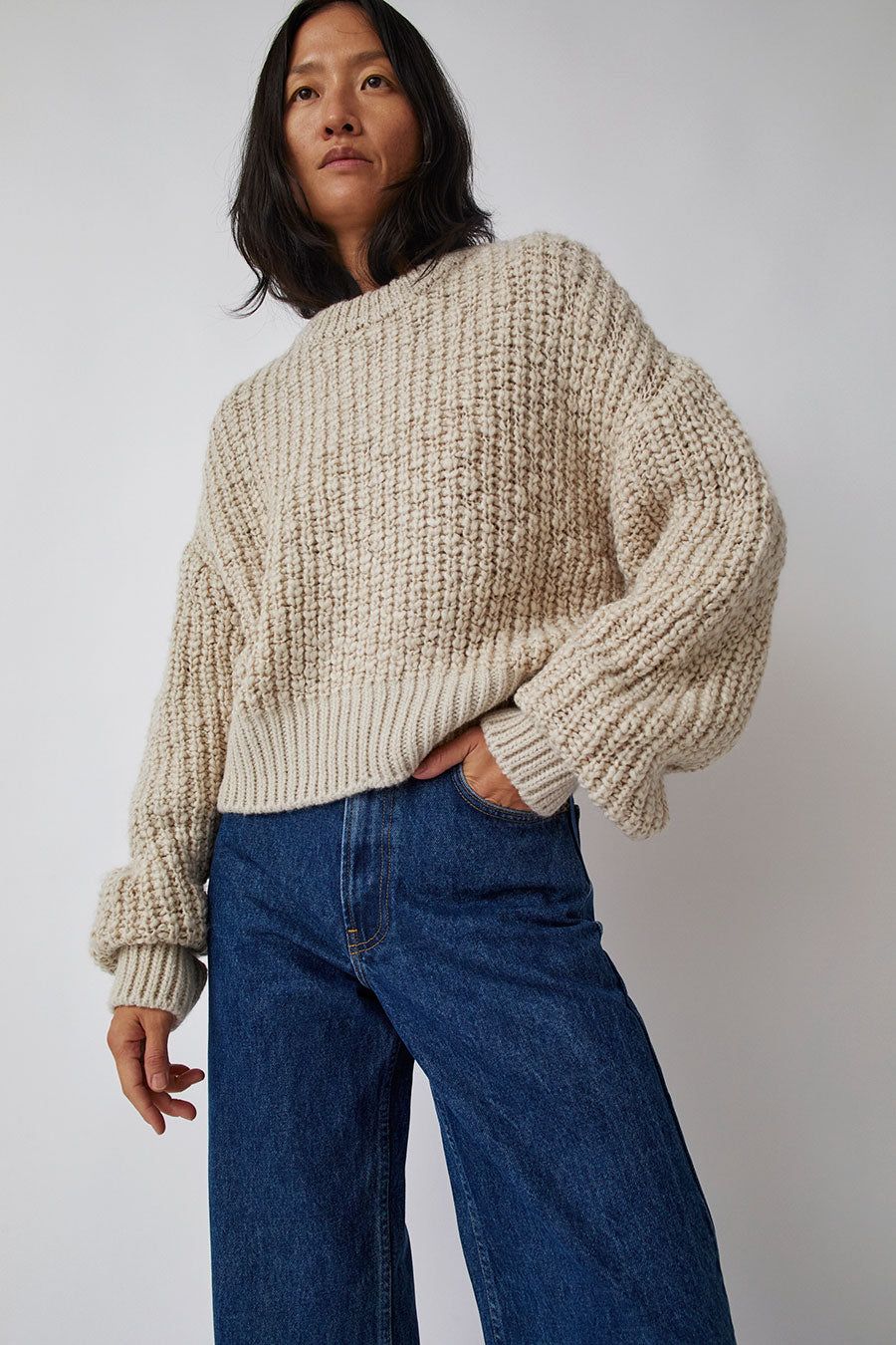 Amomento Round Neck Pullover in Beige sold by No. 6 product image thumbnail 2