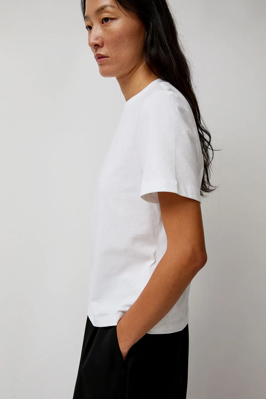 St. Agni Organic Cotton Classic Tee in White sold by No. 6 product image thumbnail 4