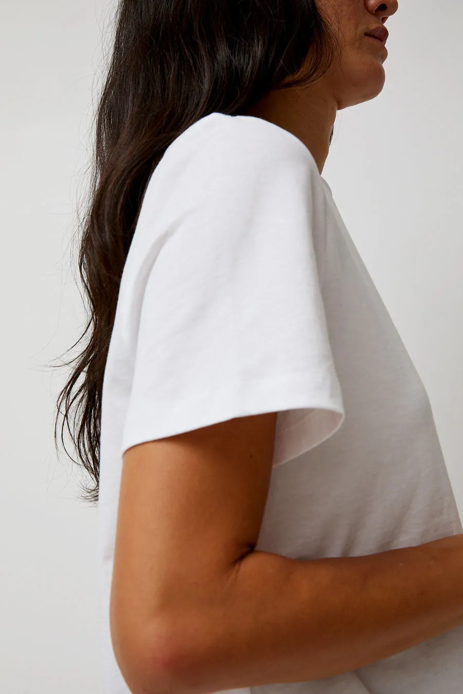 St. Agni Organic Cotton Classic Tee in White sold by No. 6 product image thumbnail 2