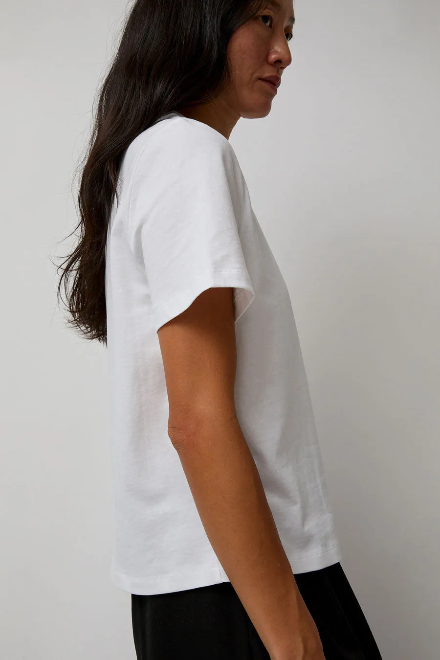 St. Agni Organic Cotton Classic Tee in White sold by No. 6 product image thumbnail 5