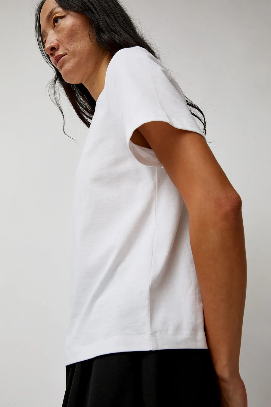 St. Agni Organic Cotton Classic Tee in White sold by No. 6 product image thumbnail 3