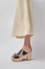 No.6 Alexis Clog on Platform in Black Patent sold by No. 6