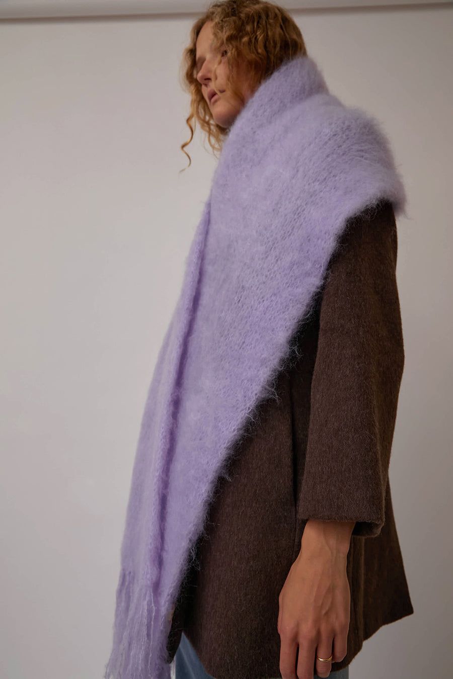 Hinterveld Snuggle Scarf in Lilac sold by No. 6 product image thumbnail 4