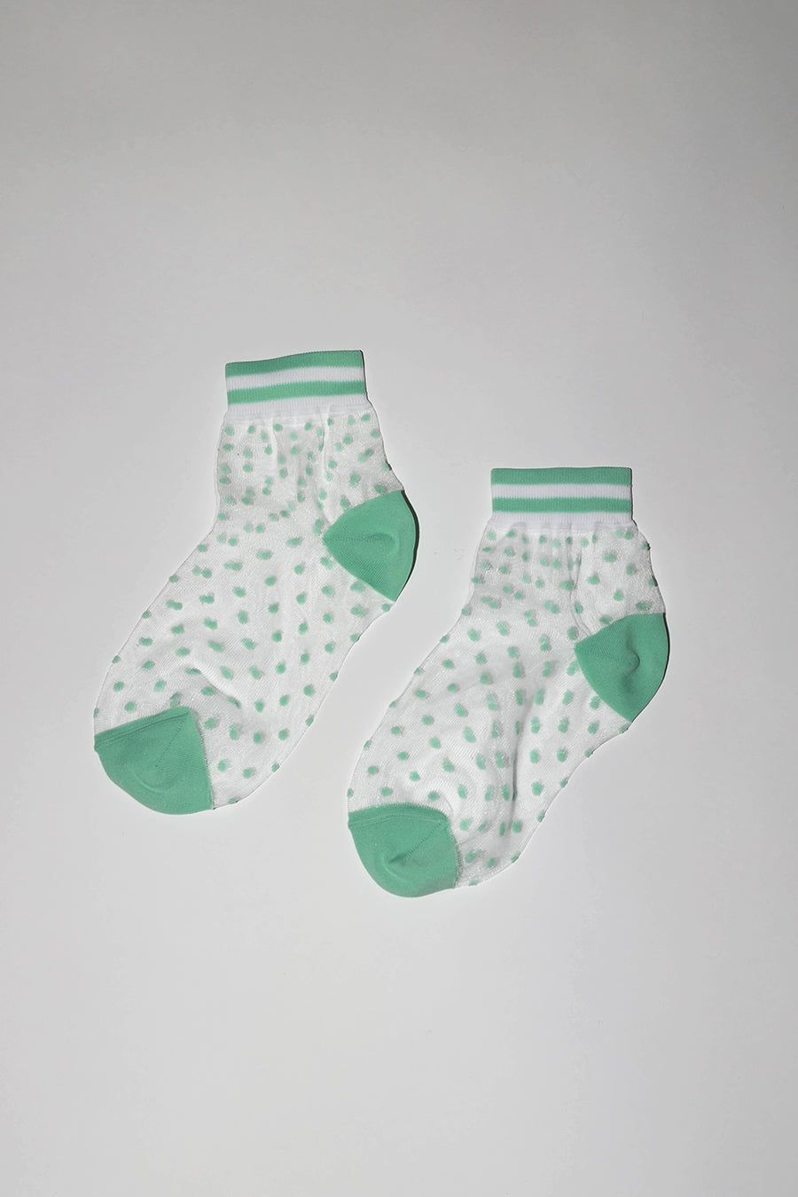 Maria La Rosa Dot Socks in Pale Green sold by No. 6 product image thumbnail 2