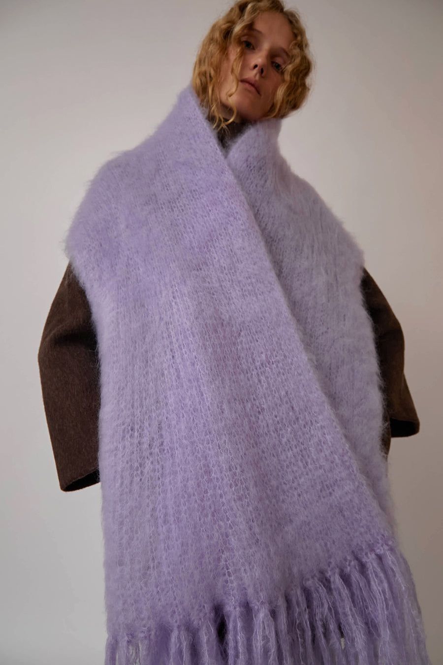 Hinterveld Snuggle Scarf in Lilac sold by No. 6