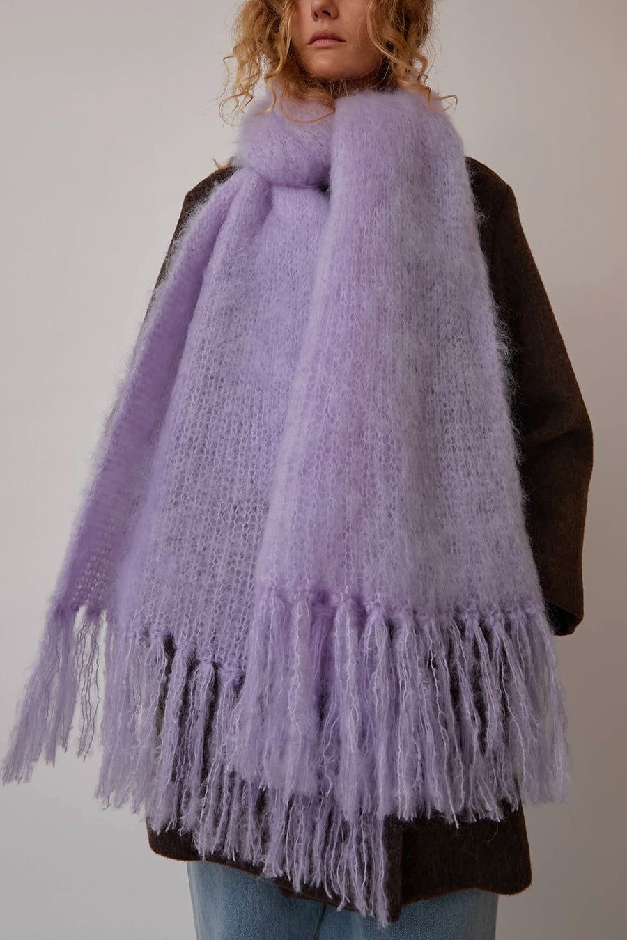 Hinterveld Snuggle Scarf in Lilac sold by No. 6 product image thumbnail 2