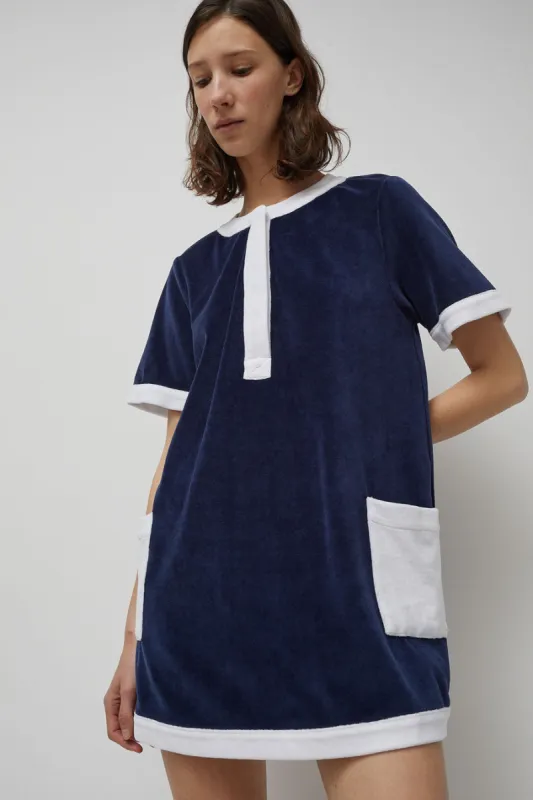 Ciao Lucia Pliar Dress in Midnight sold by No. 6