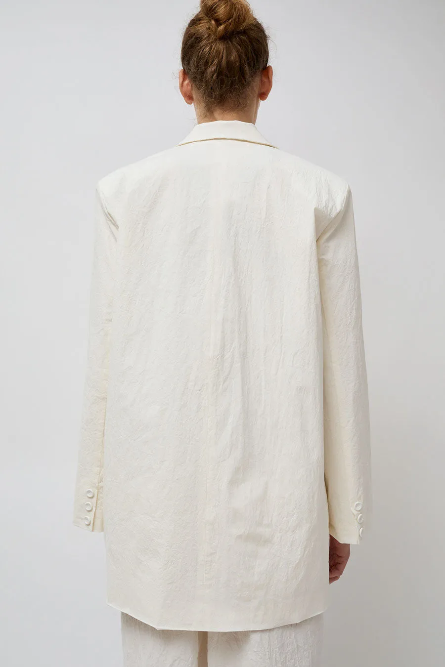 Modern Weaving Oversized Boxy Blazer in Off White sold by No. 6 product image thumbnail 5